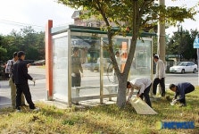 버스승강장 주변 환경정비