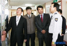 김도식 경남경찰청장 진주 고려병원 방문