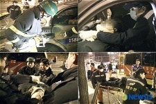 대진고 앞 사거리 택시 충돌 사고 발생