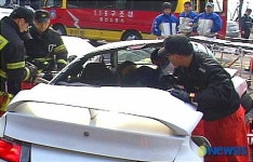 용산소방서, 남산도서관 앞 교통사고