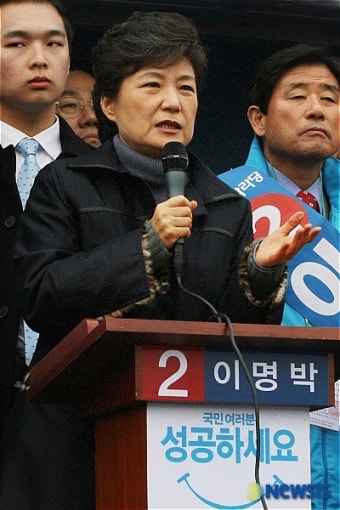 이 후보 지원유세 나선 박근혜