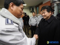 가락지구대 방문한 정동영