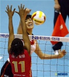 김지현 선수의 속공