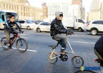 시청앞에서 즐기는 자전거 라이딩