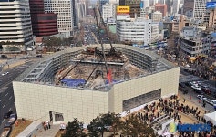 가림막에 가려진 국보