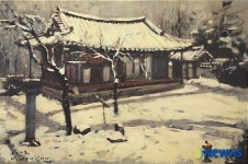 권준 화백의 소수서원 강당