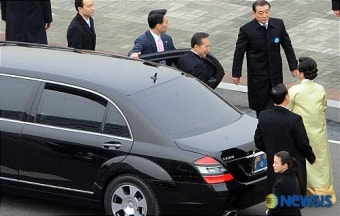 <이명박대통령>취임식에 도착한 이명박 대통령