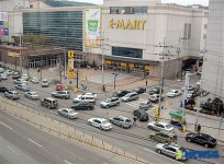 춘천 이마트 주변 체증 극심