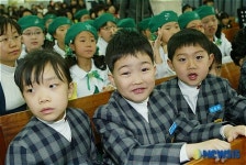 우리 초등학생 됐어요