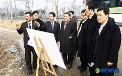 행자위 노인복지회관 증축현장 방문