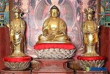 보물 제1549호-순천 송광사 목조석가여래삼존상 및 소조16나한상 일