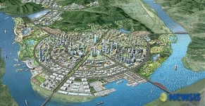 고령 운하도시 조감도