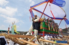 횡성의 전통 장례 재연한 태기 문화제