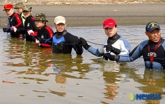 군자천 바닥까지 수색