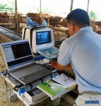 물맑은양평 개군한우 초음파 단층 촬영