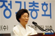 인사말하는 김재남 한국유치원총연합회 이사장