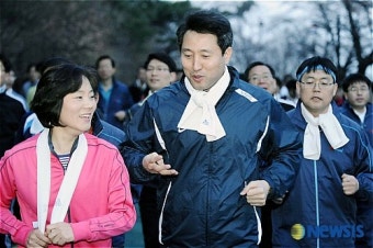 서울시 직원들과 오세훈 시장이 함께하는 건강달리기