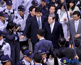 특검 출석한 이건희 회장