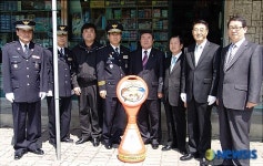 인제경찰, 아동 안전지킴이 집 로고 부착