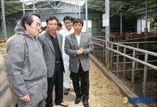 김태환 제주지사, 축산농가 방문 격려