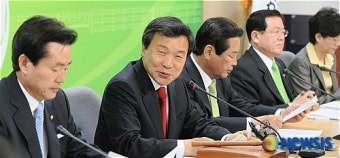 한미 정상회담 관련 이야기하는 손학규 대표
