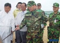 AI 발생지역 방문한 이상의 제3야전군사령관