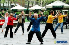 <뉴욕스케치>중국무술 태극권 시범