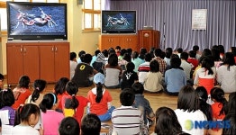 송기홍기자, 가곡초등학교에서 사진강연