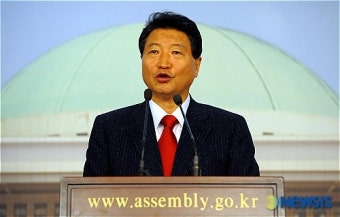 국회의장 출마의사 밝히는 한나라당 안상수