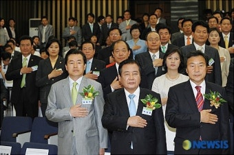 통합민주당 원내대표 선출을 위한 당선자 총회