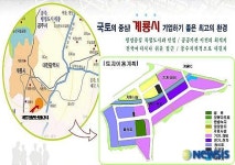 분양을 시작한 충남 계룡시 입암산업단지 위치도