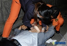 광진소방서, 강변북로상 승합차 전복사고 현장 긴급출동