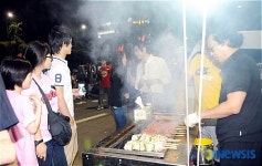 노점 대박 났네