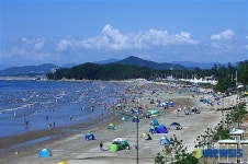 충남 서천군 서면 춘장대 해수욕장 전경