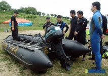 특수수난구조교육 받는 중앙119구조대