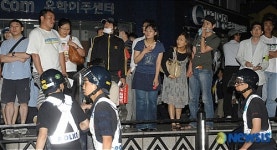지금 차도에서는 무슨일이?