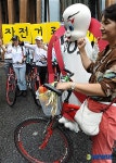 자전거 타고 환경 지켜요