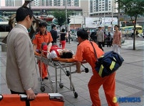 광진소방서, 국수기계 손 낀 시민 병원 이송