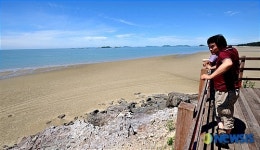 <송기자 여행사진> 전망대에서 본 대광 해수욕장