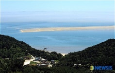  대이작도 부아산에서 본 풀등