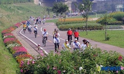 고유가시대 자전거로 꽃길 드라이브