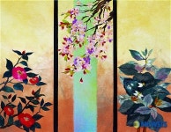 김정출 한지그림전 - 향기가 있는 꽃