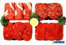 빨간 속살의 장수한우 선물세트