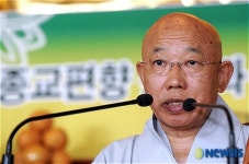 종교편향 종식에 대해 말하는 세민 스님