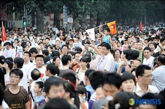 <베이징2008>베이징올림픽을 기다리는 베이징 시민들