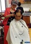 경로당서 이.미용 봉사
