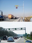 서울방향 서산나들목~당진분기점 구간 지정체시 가변차로 운영