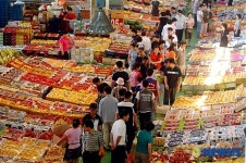 추석 대목 맞은 청과시장