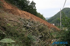 홍천강변, 마을성지 동산 건축허가 논란