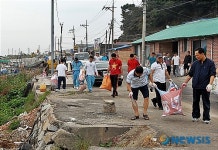 공군 38전대, 부대 인근 항 환경 정화활동